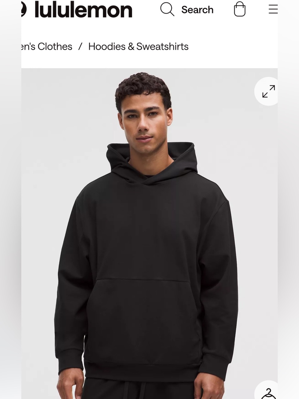 Lululemon black men’s sweatshirt